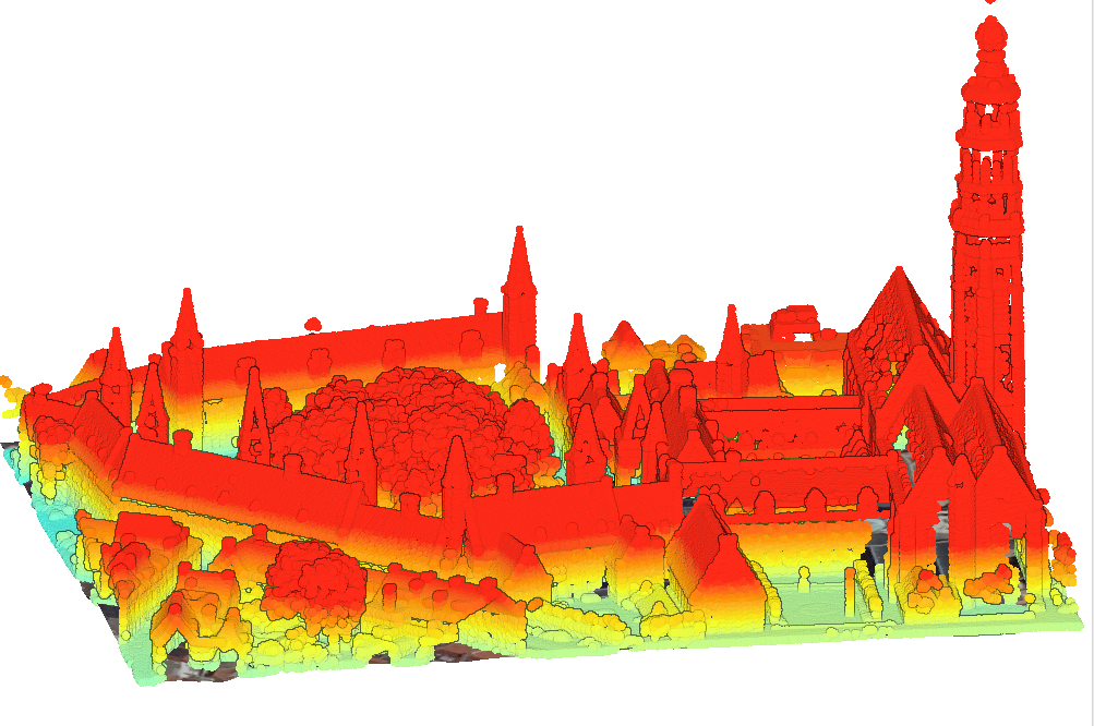 3D Relief Map of The Middelburg Town Hall